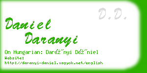 daniel daranyi business card